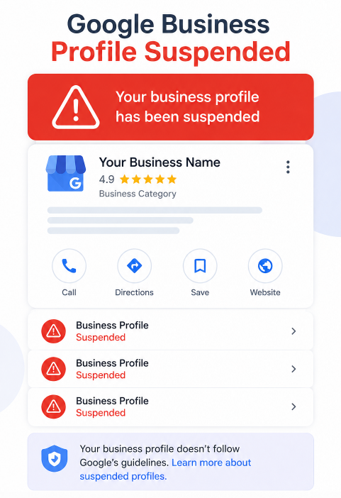 Google Business Profile suspension recovery